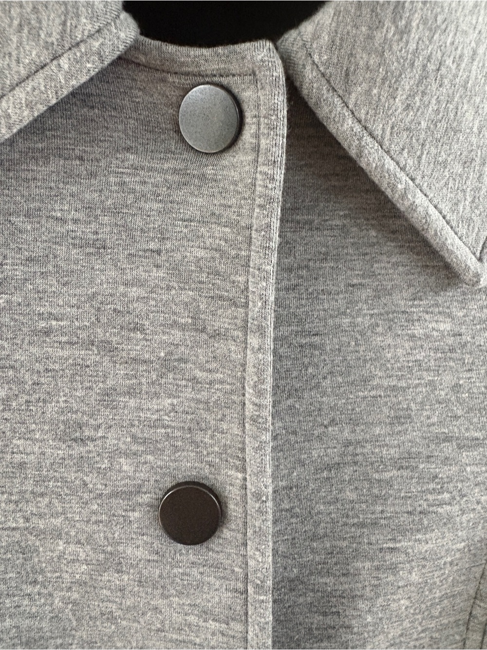 Cabi Gray Knit Button-Up Jacket - Picture 3 of 5